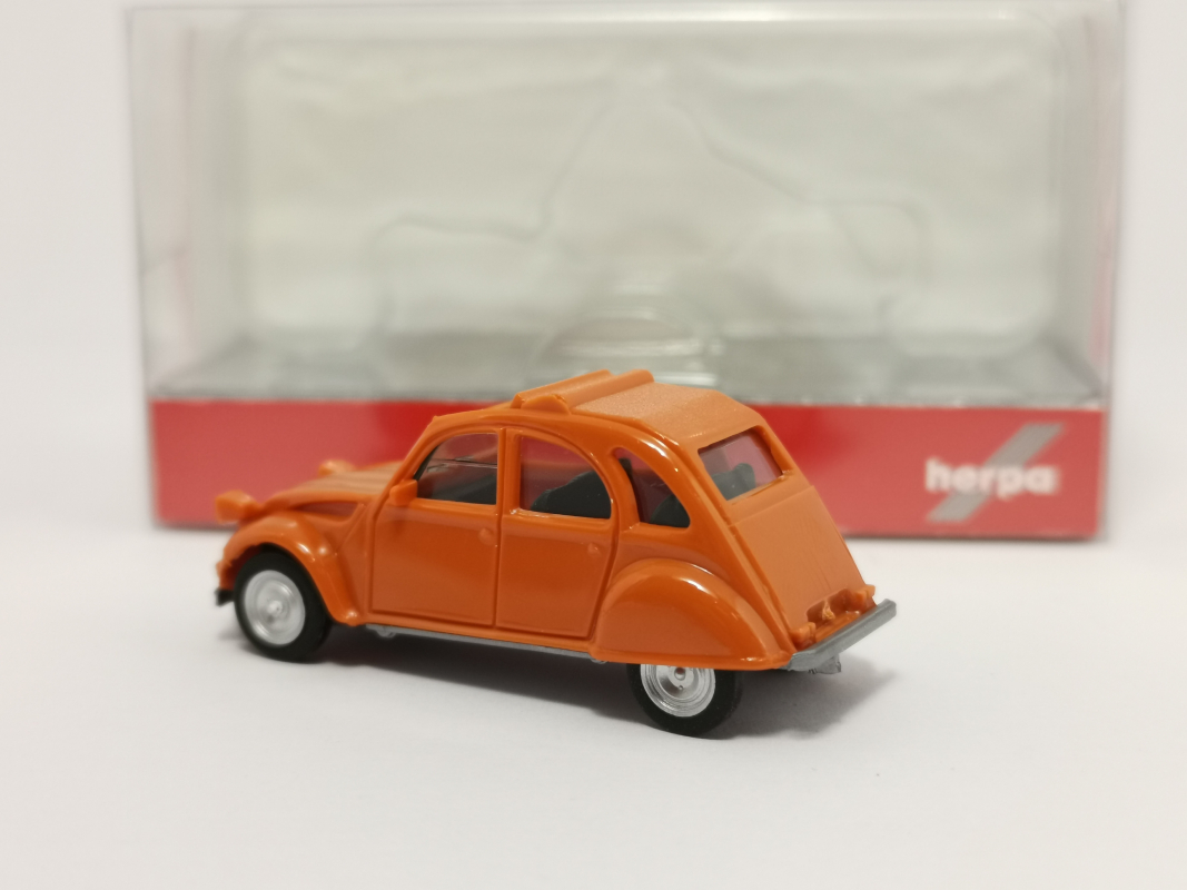 020824-006 Citroen 2 CV Faltdach offen, rotorange Herpa