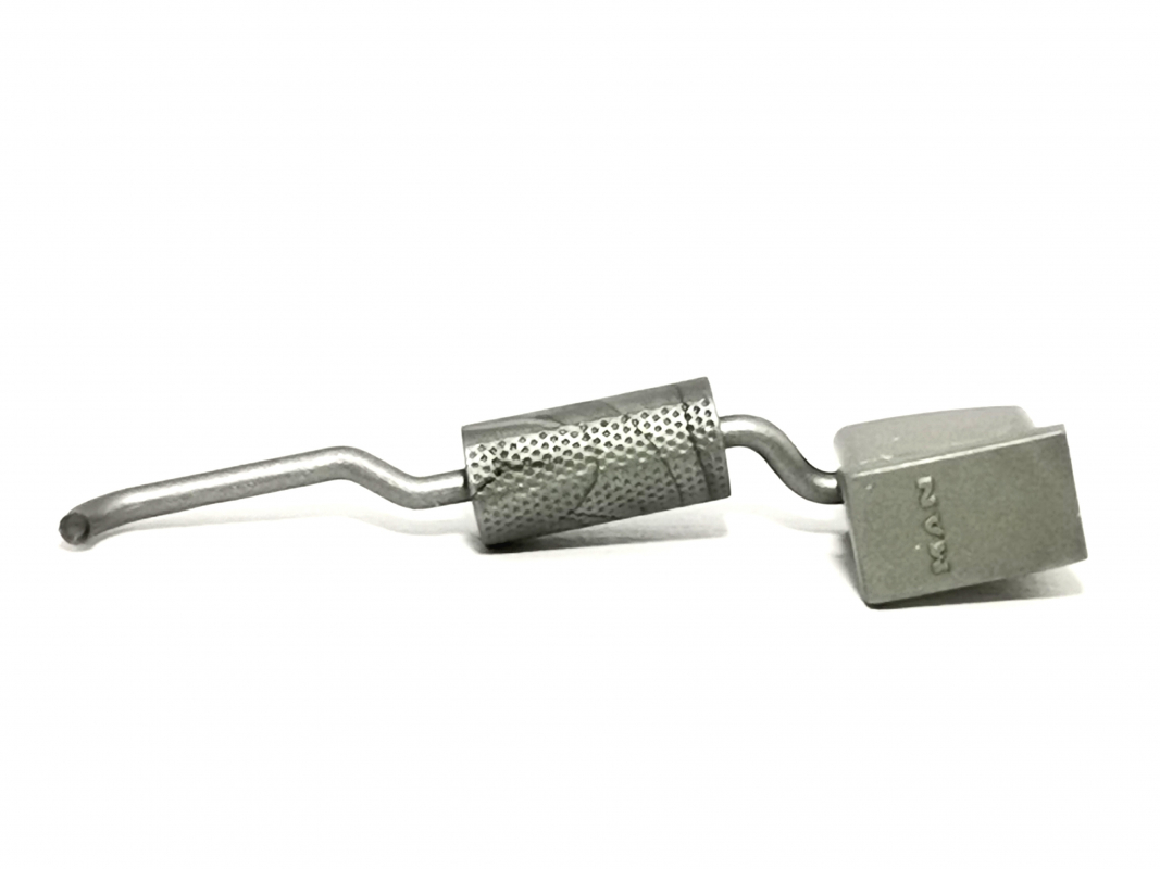 Auspuff für Man E6, silber 046 Herpa
