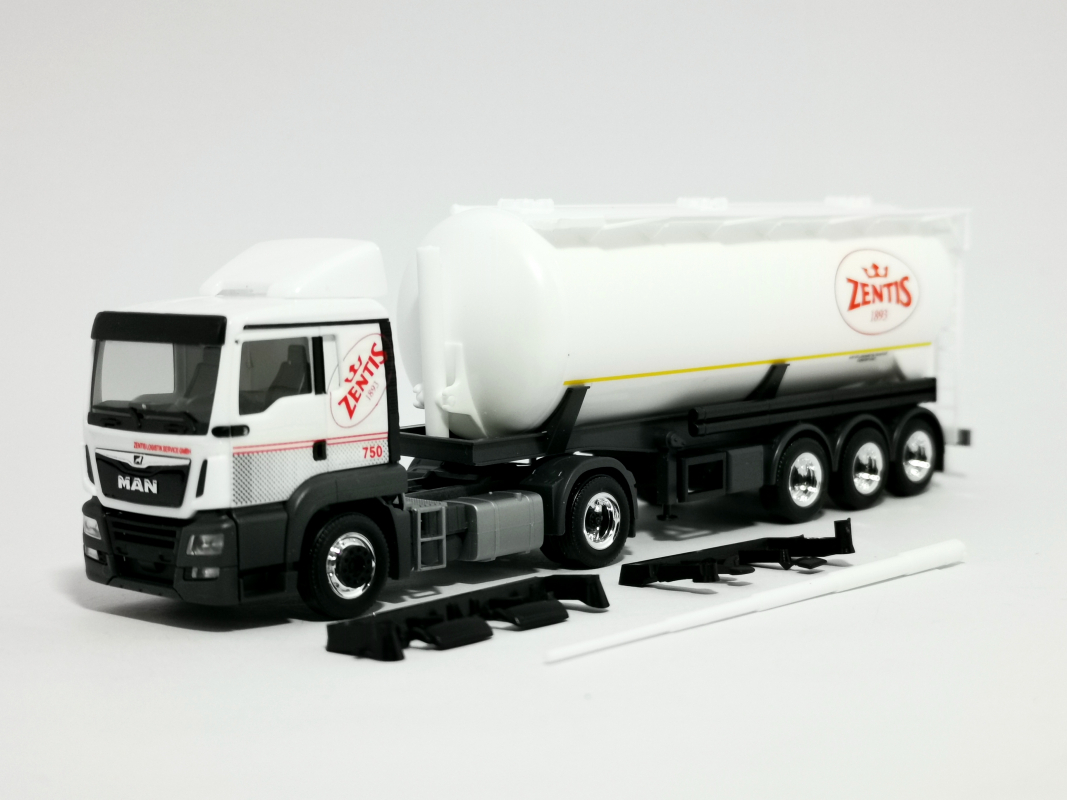 312936 MAN TGS LX Silo-Sattelzug „Zentis“ (Nordrhein-Westfalen/Aachen) Herpa
