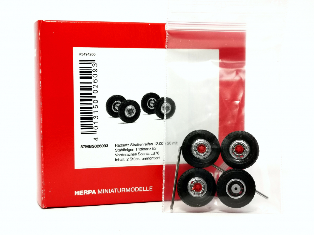 26093 Straßenreifen 12.00 x 20 für Vorderachse Scania LB 76 (Inhalt:2 Achsen) FridaySALE