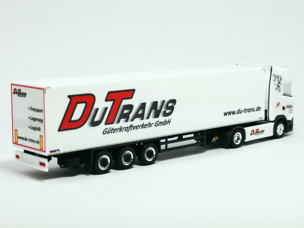 313490 Scania CS 20 HD Koffer-Sattelzug „Du-Trans / German Truck Driver“ Herpa - SALE
