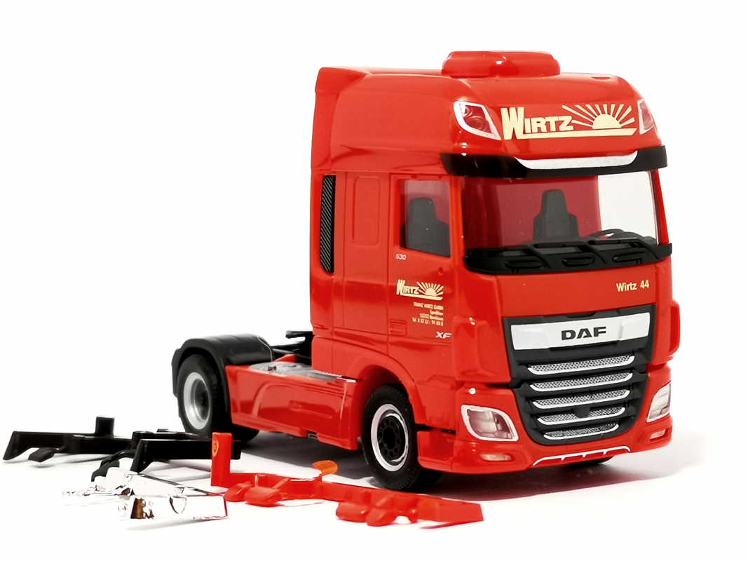 Daf XF SSC E6 Zugmaschine "Wirtz" Herpa Achtung ohne Spiegel