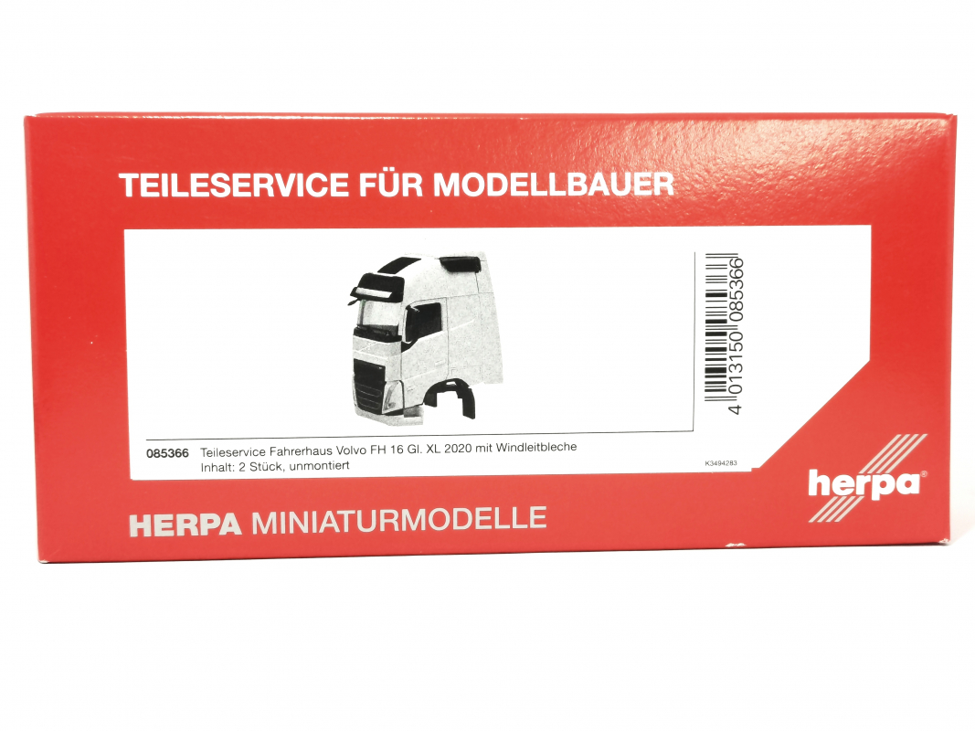 085366 Fahrerhaus Volvo FH 16 Gl. XL 2020 mit WLB (Inhalt: 2 Stück) Herpa
