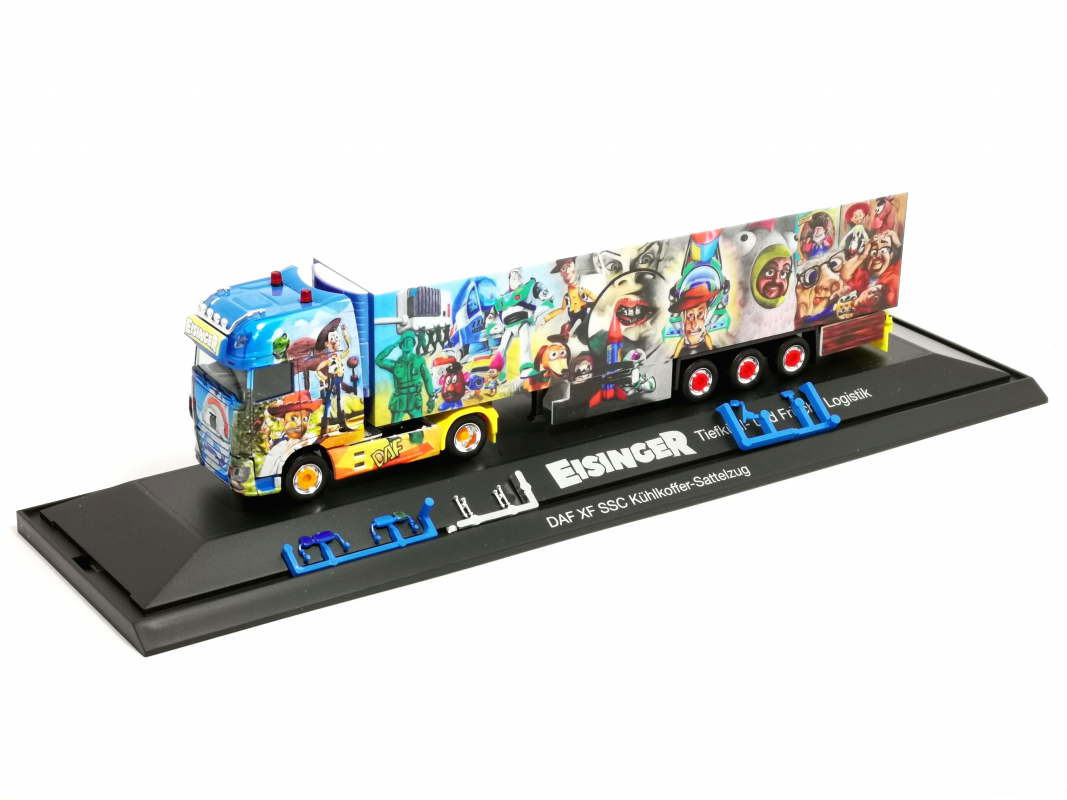 122146 DAF XF SSC Euro 6 Kühlkoffer-Sattelzug „Eisinger“ Herpa