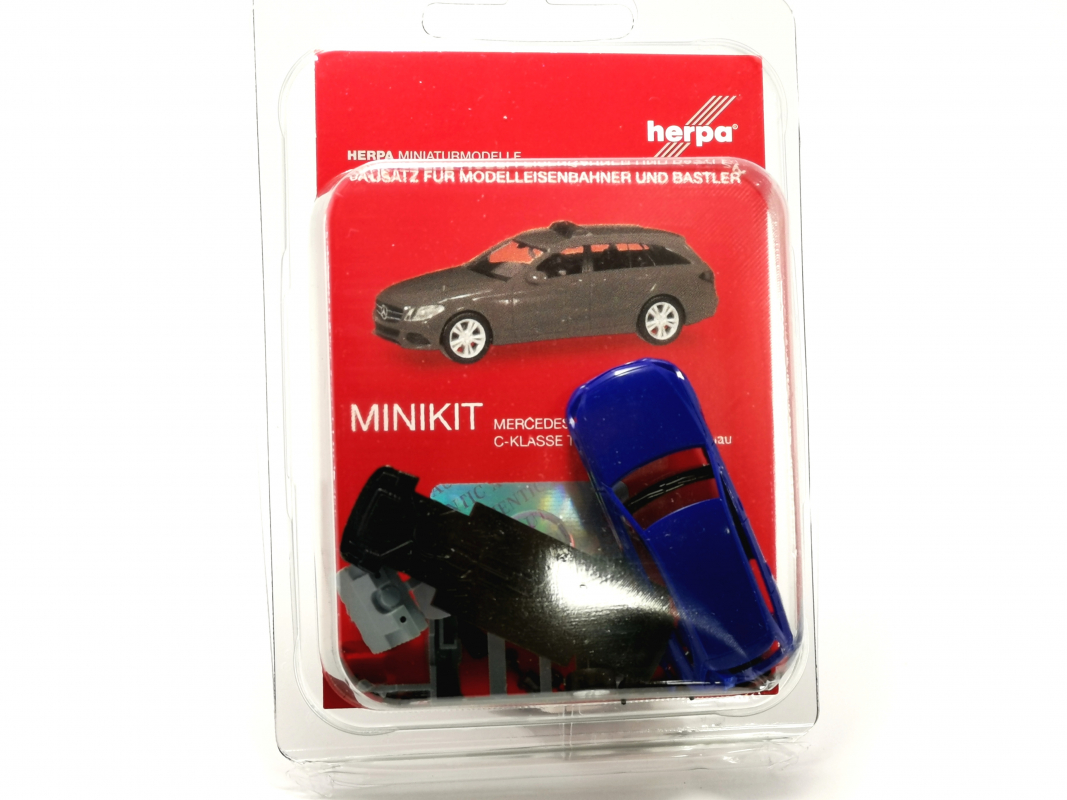 013284-002 MiniKit: Mercedes-Benz C-Klasse T-Modell, ultramarinblau**  Herpa