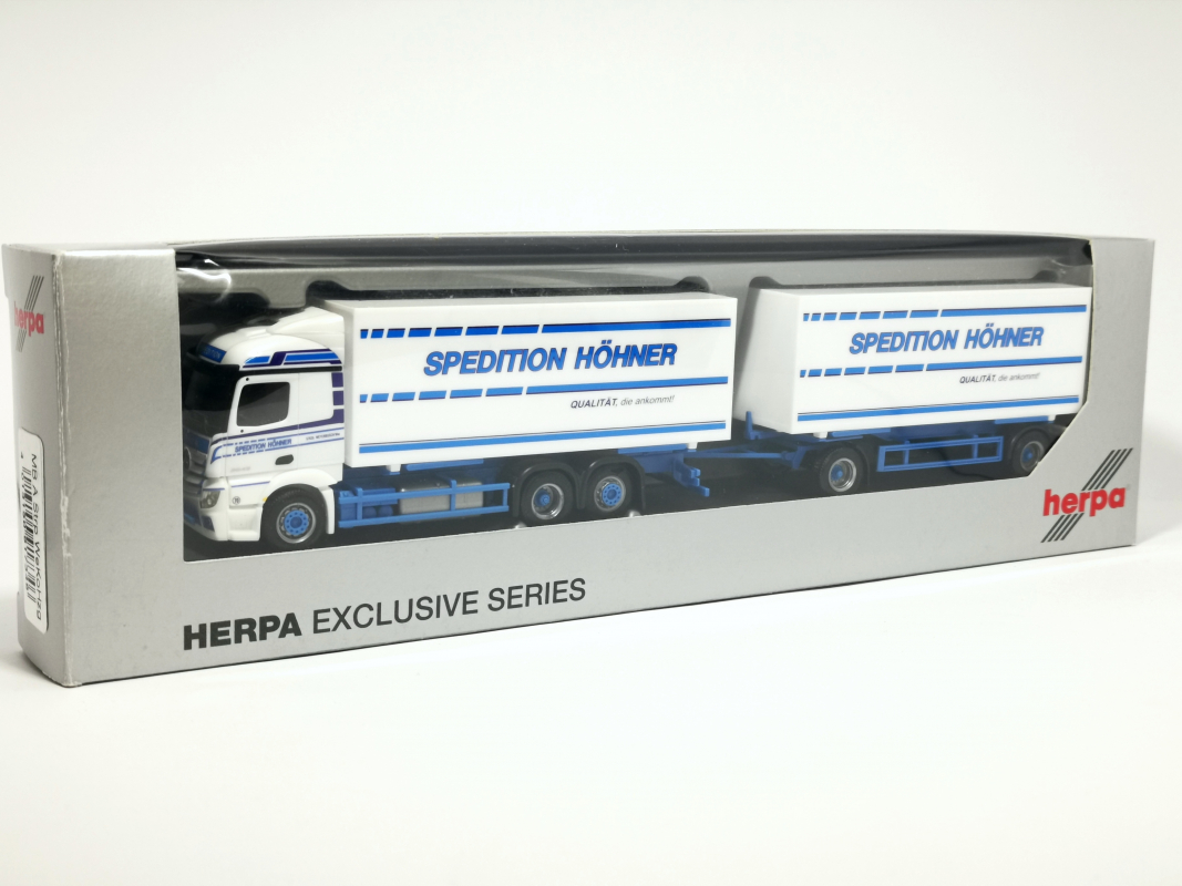 917346 Mb Actros Wechselkoffer Hz "Höhner" Herpa
