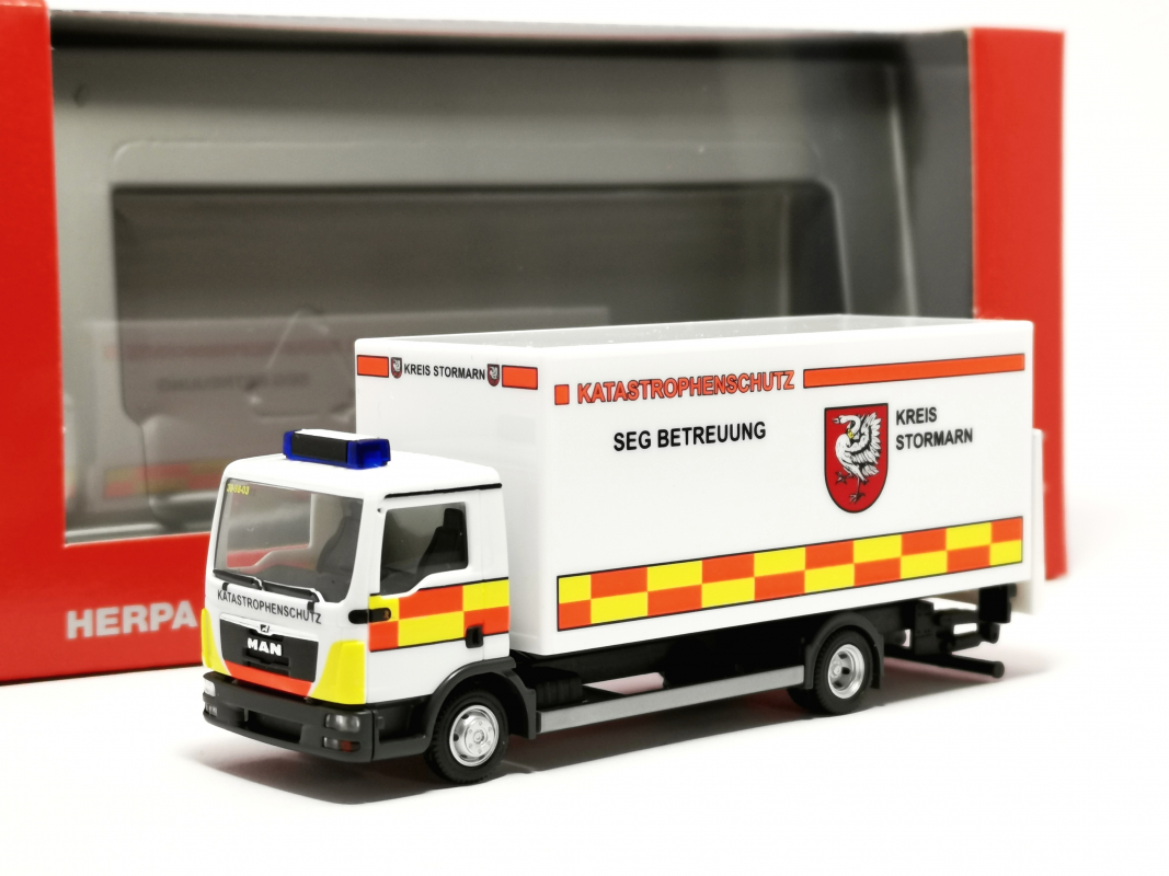 096560 MAN TGL Koffer-LKW „Katastrophenschutz Kreis Stormarn“ Herpa