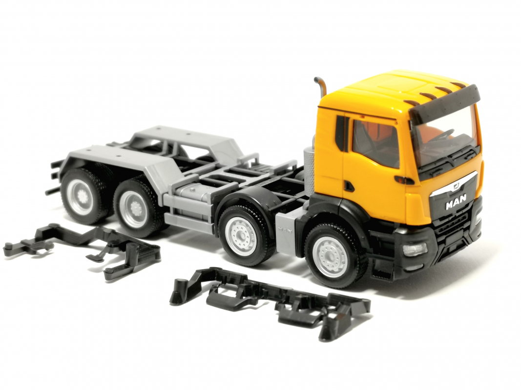 MAN TGS NN LKW 4-achs, kommunalorange////Herpa
