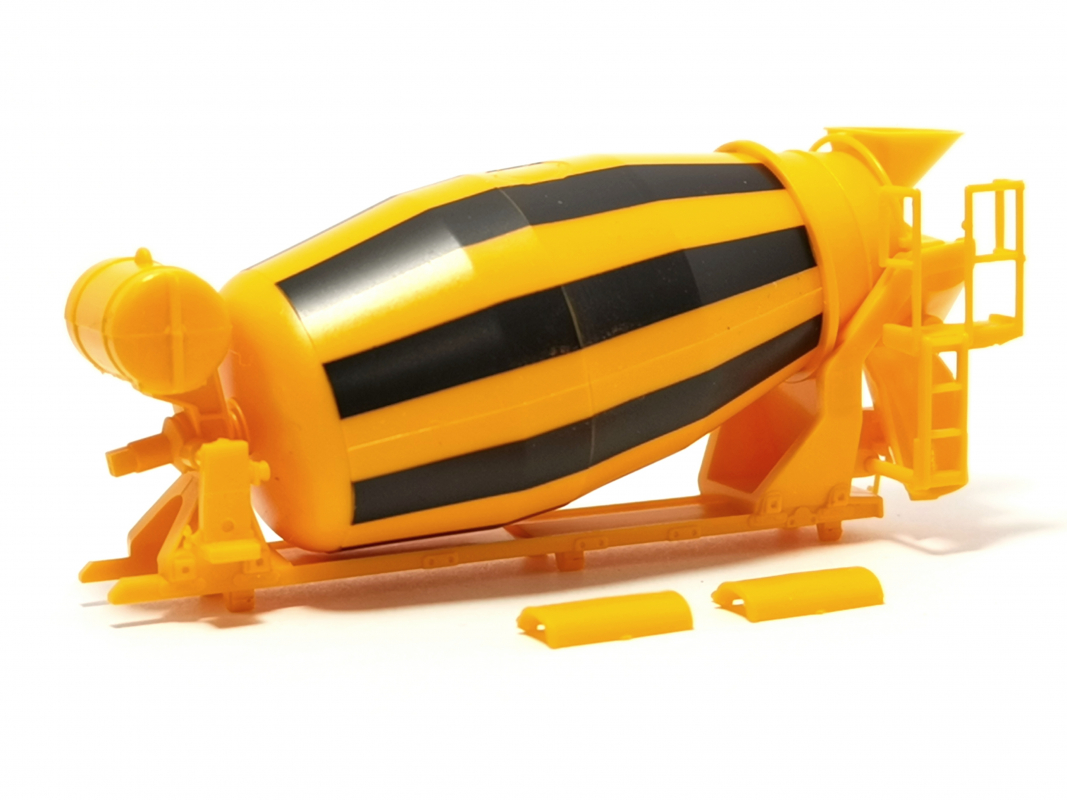 Betonmischer orange Groß für 4-achser Herpa