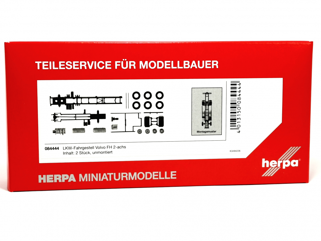 084444 LKW-Fahrgestell Volvo FH 2-achs Inhalt: 2 Stück Herpa/Sale