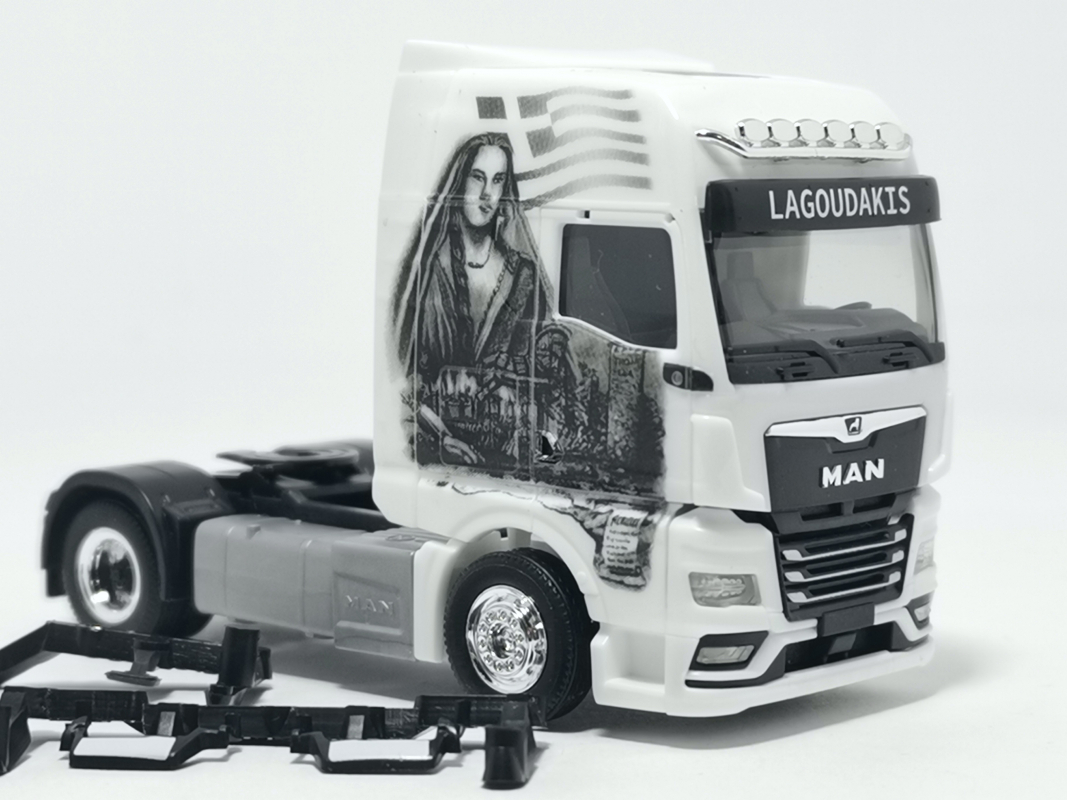 314473 MAN TGX GX Zugmaschine „Lagoudakis 1 / Archilles, Held von Troja“ Herpa