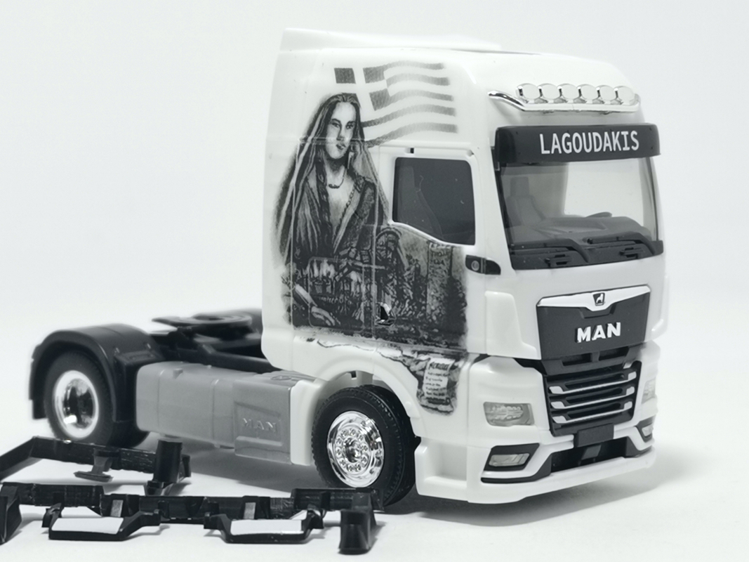 314473 MAN TGX GX Zugmaschine „Lagoudakis 1 / Archilles, Held von Troja“ Herpa -Friday SALE-