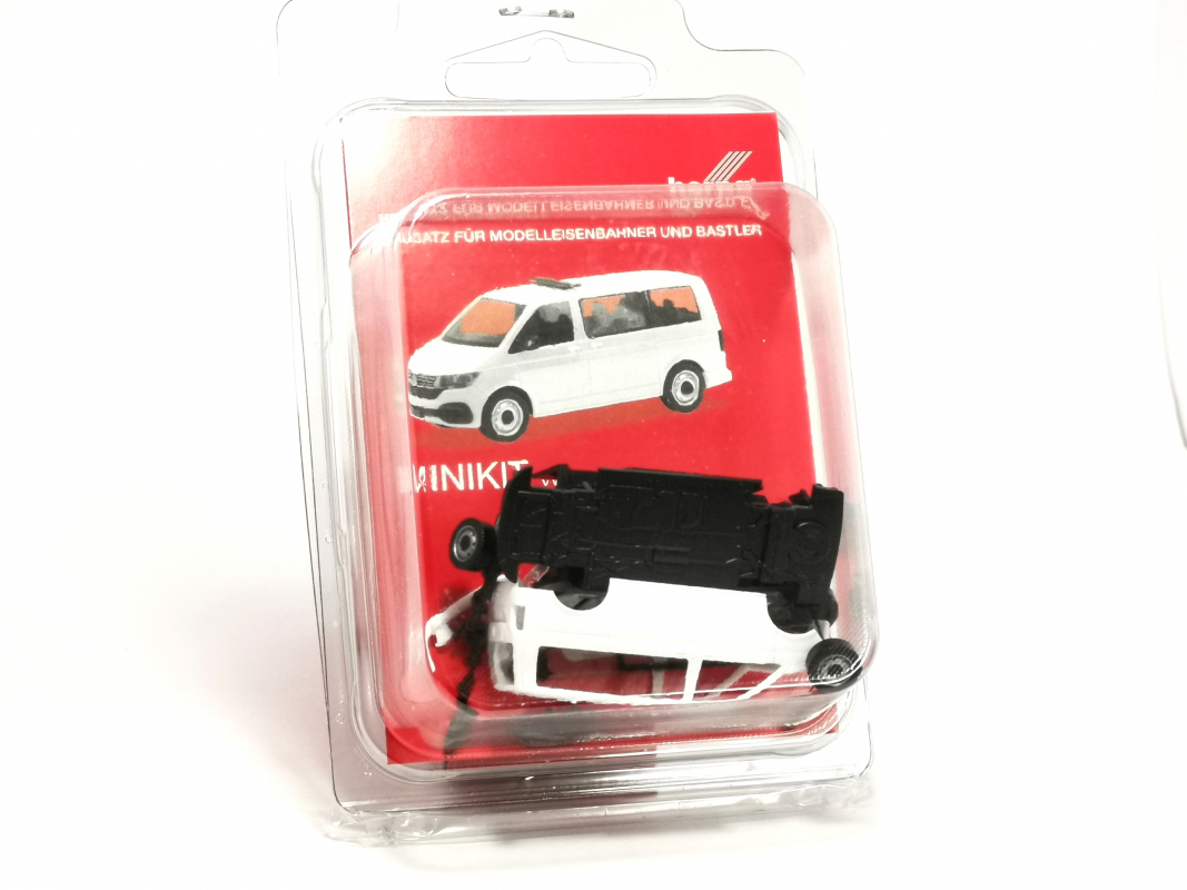 013895 Minikit VW T6 .1 Bus mit Hänsch DBS 5000, weiß Herpa - SALE