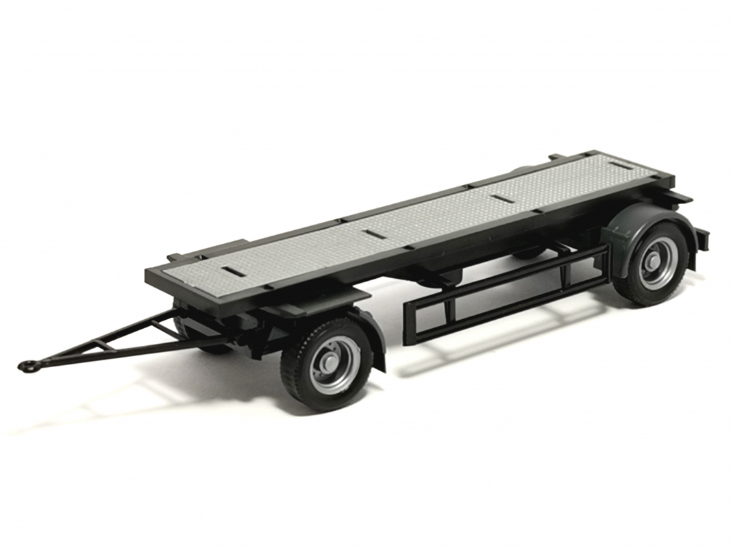 Holz Auflieger silber/schwarz, ohne Rungen unmontiert 002 Herpa