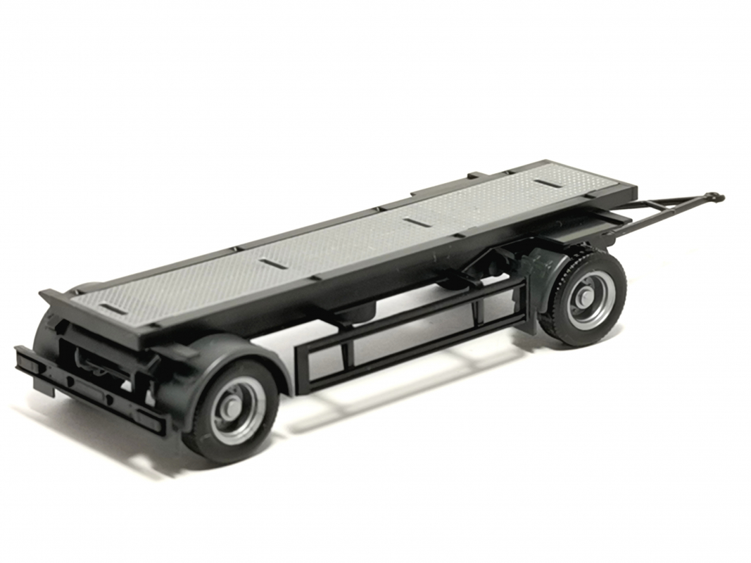 Holz Auflieger silber/schwarz, ohne Rungen unmontiert 002 Herpa
