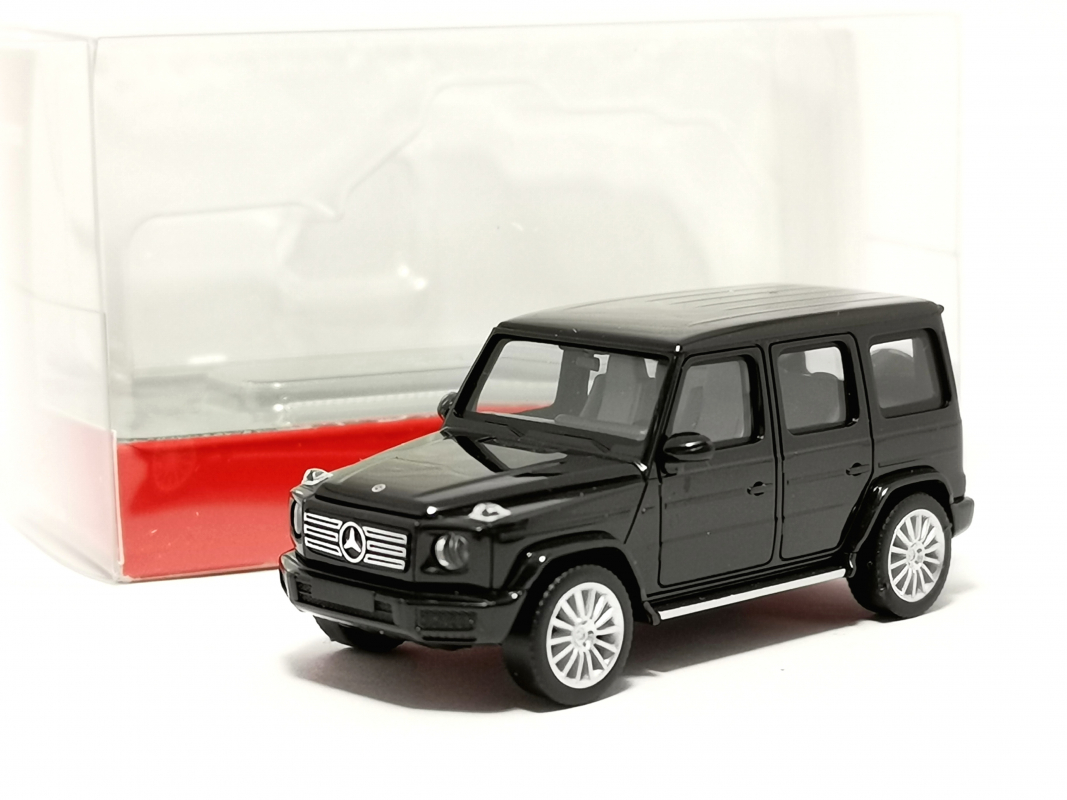 420488-003 Mercedes-Benz G-Klasse mit AMG Felgen, schwarz Herpa