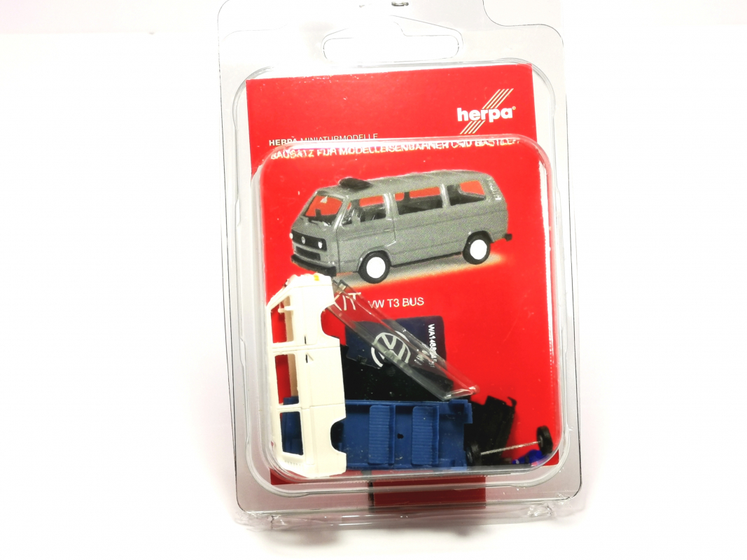 013093-004 Minikit VW T3 Bus, weiß/blau Herpa