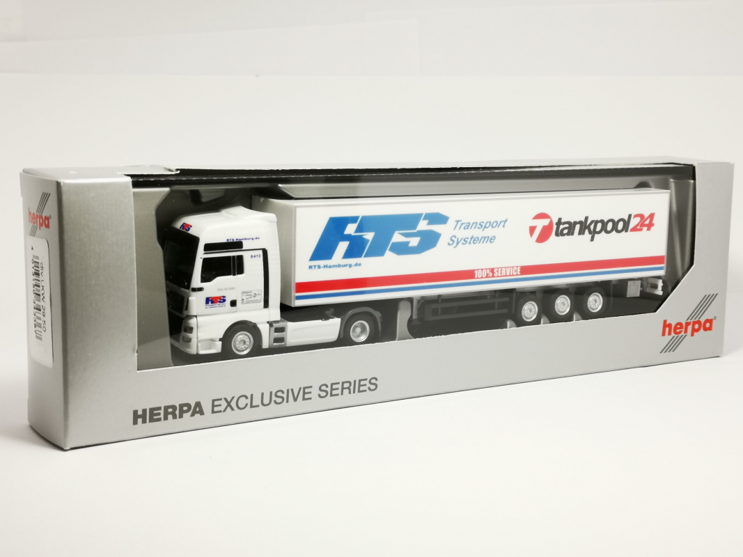937207 Man Tgx xxl Koffer Sz "RTS" Herpa/Sale