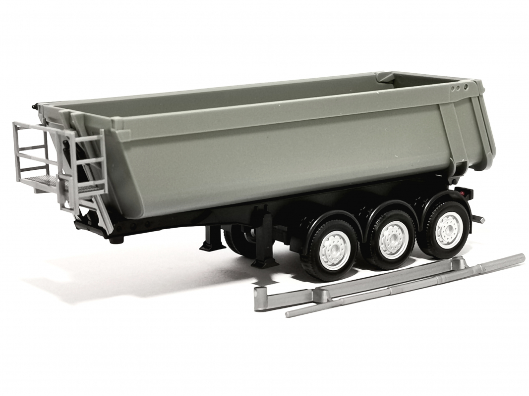Schmitz Cargobull Stahlmulde 3a, grau Herpa