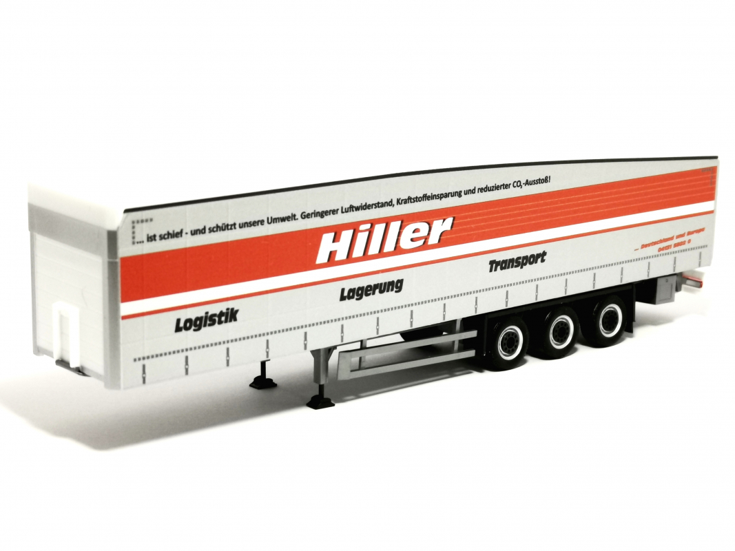 Schmitz Ecoflex-Auflieger „Hiller Logistik“ (Niedersachsen/Lüneburg) Herpa