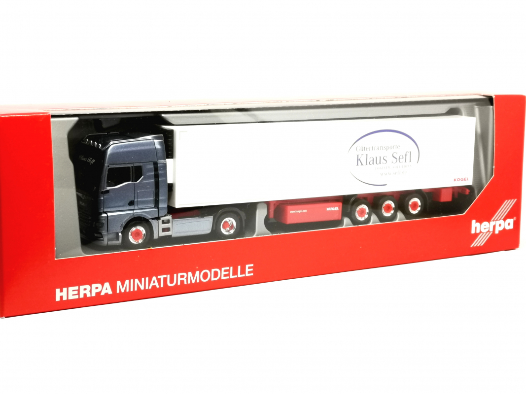 312677 MAN TGX GX Kühlkoffer-Sattelzug "Sefl Transporte Mönchengladbach" Herpa