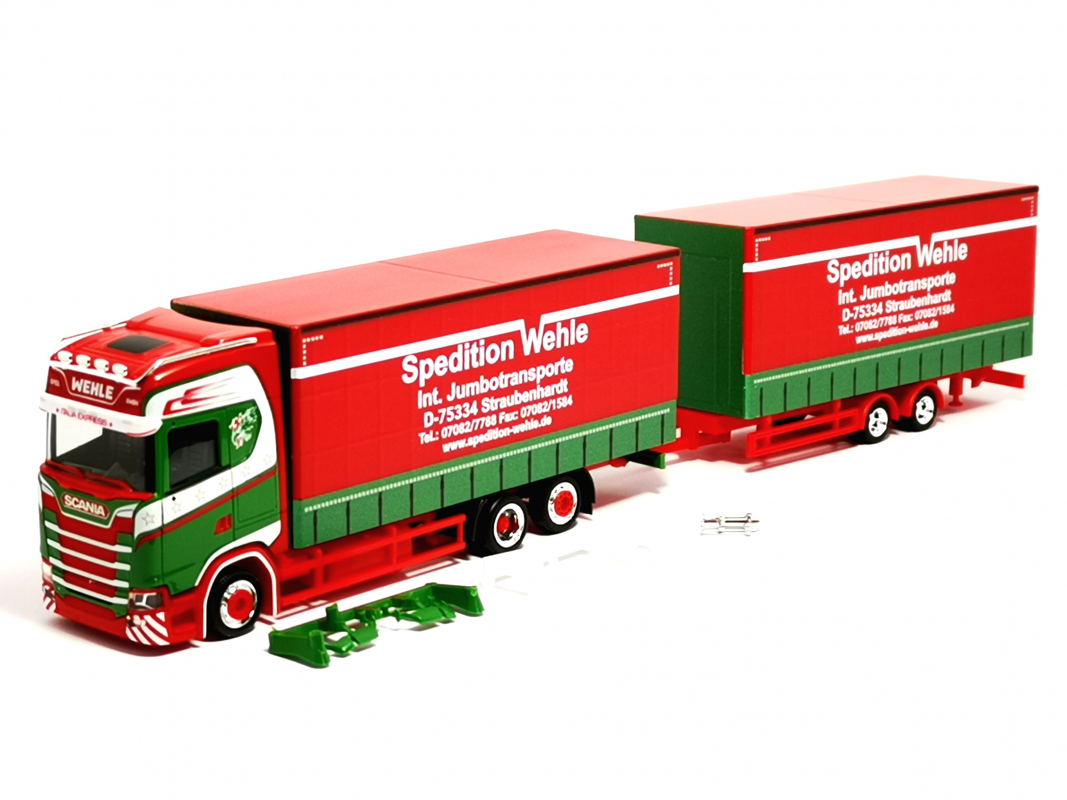 315425 Scania CS 20 HD Volumen-Hängerzug „Spedition Wehle“ Herpa