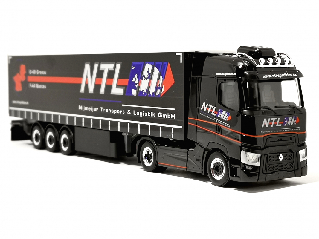 314114 Renault T Gardinenplanen-Sattelzug "Nijmeijer NTL GmbH" Herpa -Friday SALE-