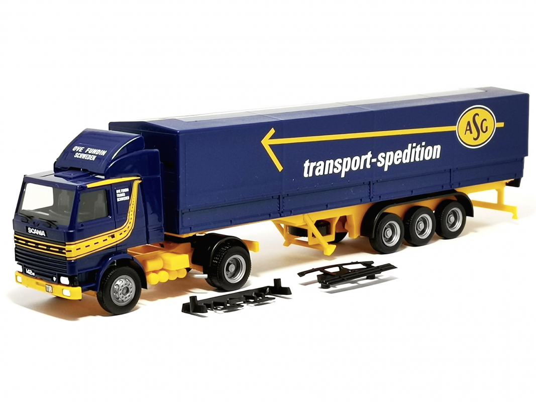 315272 Scania 142 Planen-Sattelzug „ASG“ (Schweden/Stockholm) Herpa