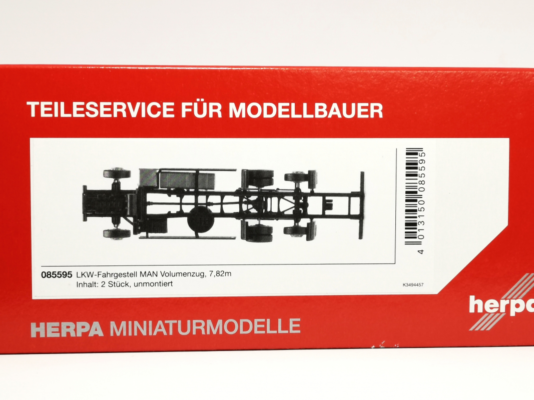 085595 MAN Fahrgestell Volumenzug 7,82m 2 Stück Herpa - SALE