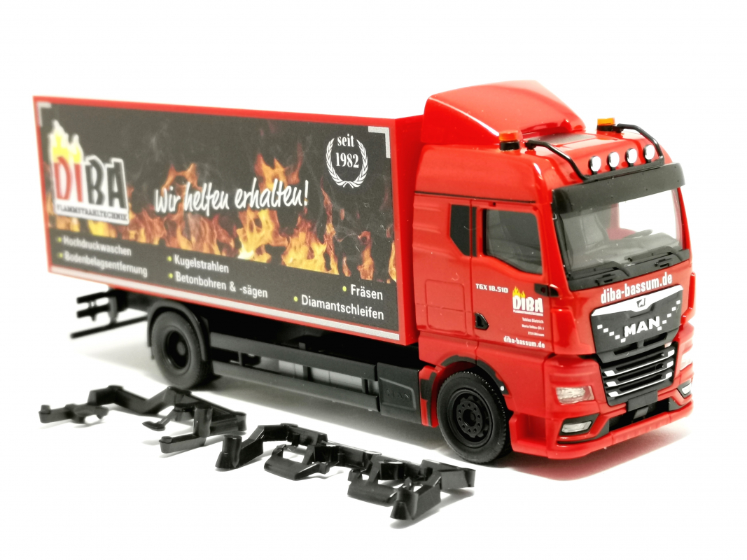 953955 MAN TGX GM KofferLKW "DIBA" Herpa
