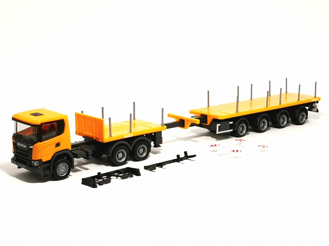 311403 Scania CG 17 XT 6x6 Teletrailer-Sattelzug, kommunalorange Herpa*SALE