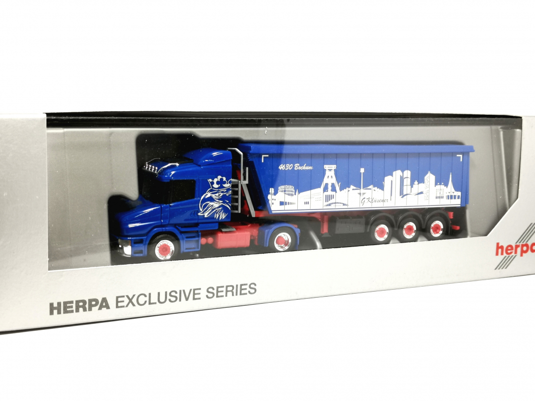 945714 Scania Hauber 2a Stöffelliner Sz 144L 530 "Günter Klüsener / Bochum" Herpa
