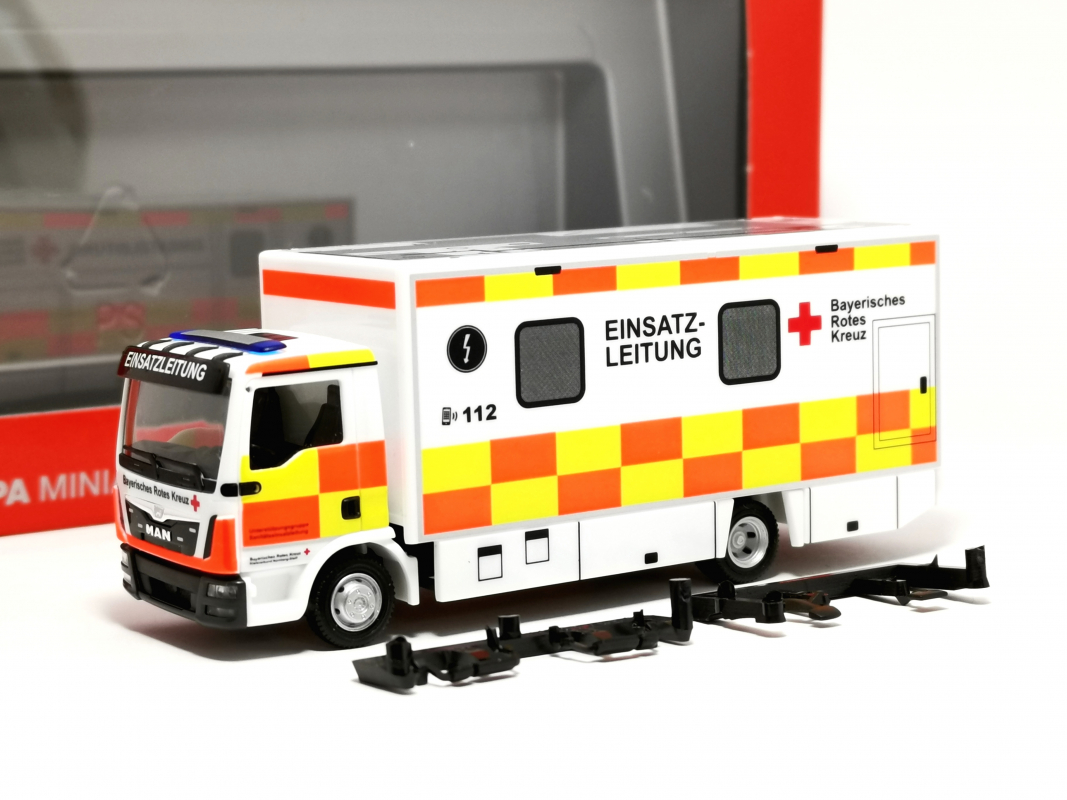 097291 MAN TGL Koffer-LKW „BRK Nürnberg“ Herpa