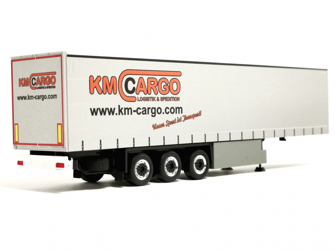 Gardinenplanen-Auflieger "KM Cargo" Herpa - SALE