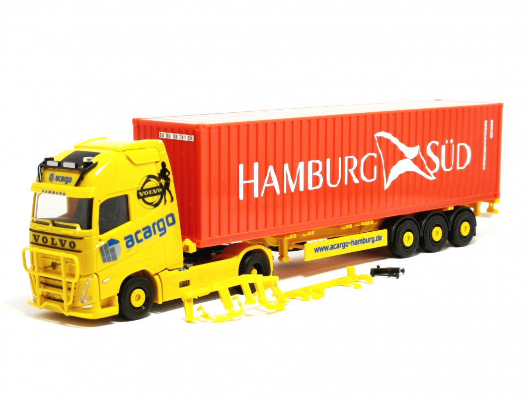 316347 Volvo FH Gl. XL 2020 Container-Sattelzug "Acargo/Hamburg Süd" Herpa