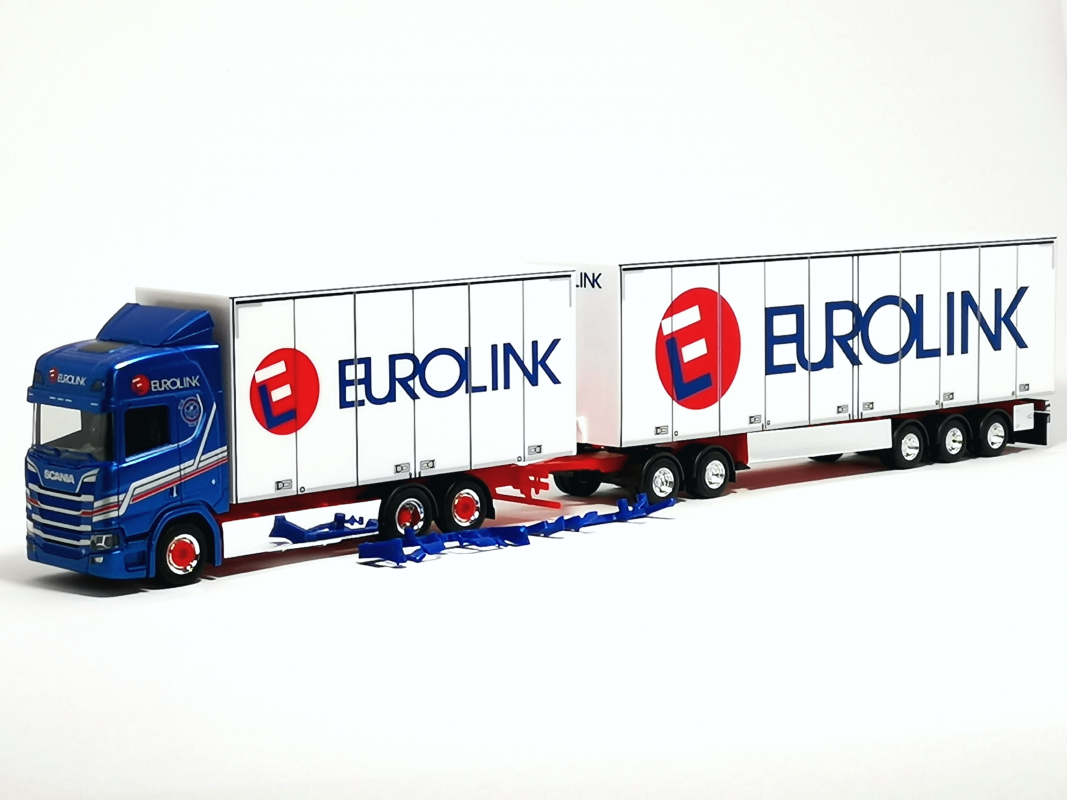 316552 Scania CR 20 HD Schwedencombi "Eurolink" (Schweden/Ljungbyhed) Herpa