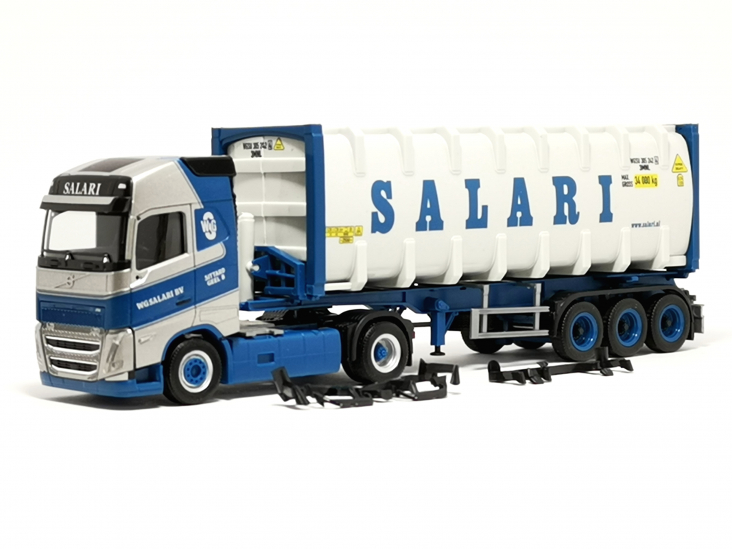 314718 Volvo FH Gl. 2020 30 ft. Bulkcontainer-Sattelzug „Salari“ Herpa Herpa