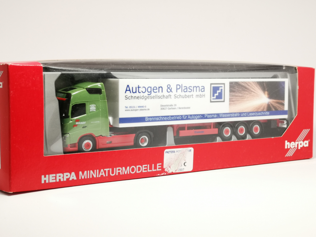 303507 Volvo FH Gl. Koffer-Sattelzug "Wandt / Schubert" Herpa