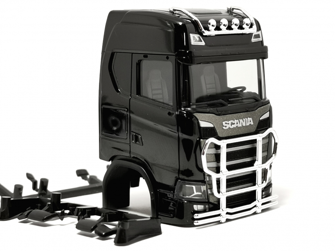 Fahrerhaus Scania CS 20 HD mit Rammschutz, schwarz*** Herpa 096