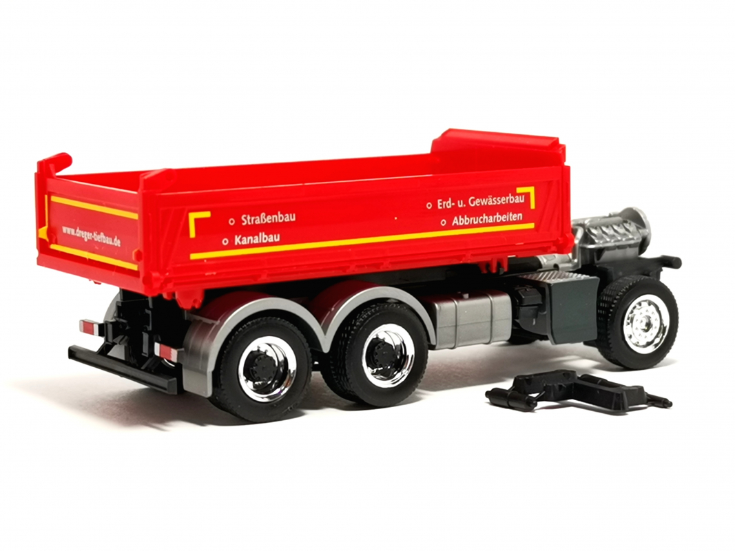 Fahrgestell mit Kipperbrücke für Scania 3a, "Dreger" Herpa