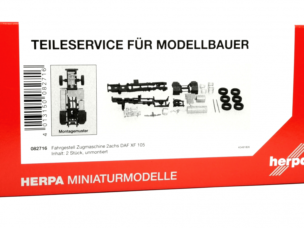 082716 Fahrgestell Zugmaschine 2achs DAF XF105, 2 Stück Restb.2