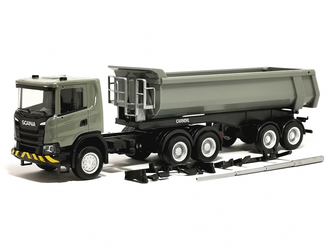 316248 Scania CG17 Rundmulden Sattelzug 2a, grau Herpa
