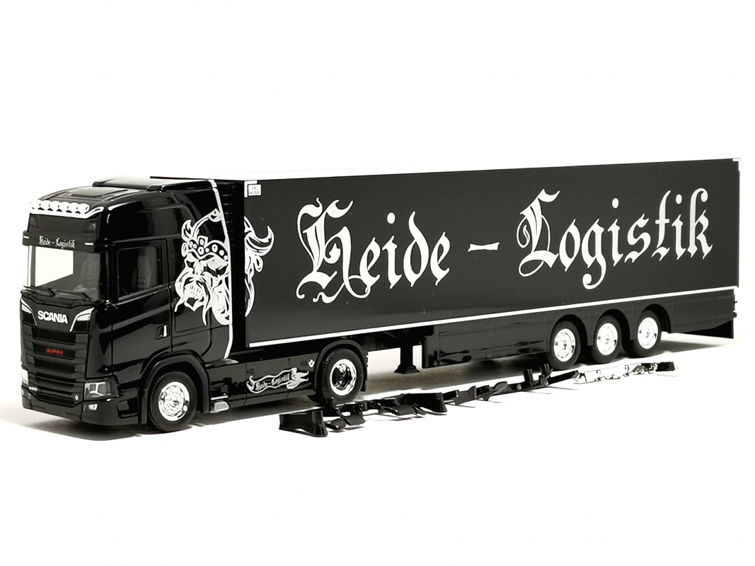 316897 Scania CS 20 HD Kühlkoffer-Sattelzug "Heide Logistik" (Niedersachsen/Kirchlinteln) Herpa