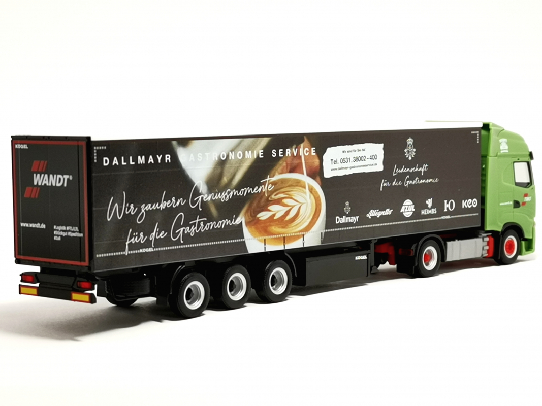 316910 Iveco S-Way Gardinenplanen-Sattelzug "Wandt/Dallmayr" Herpa