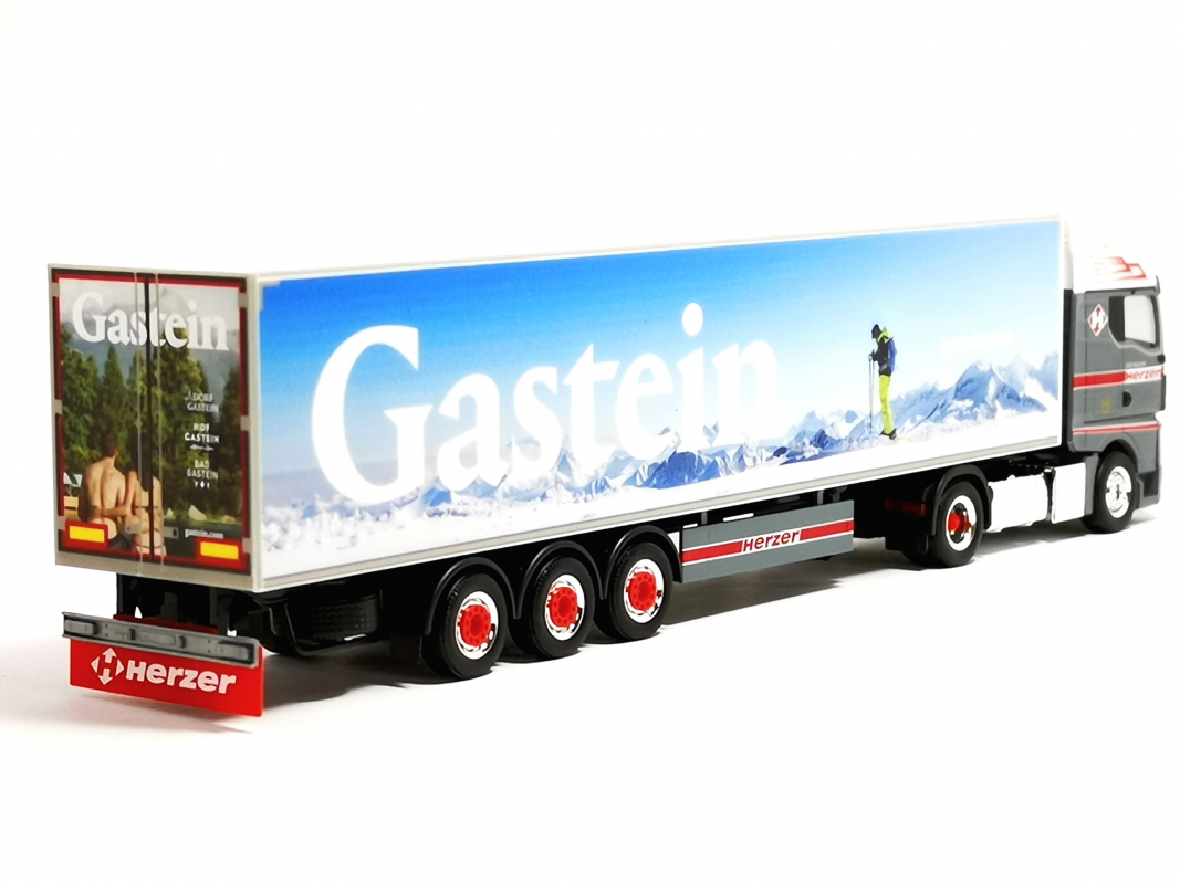 954822 MAN TGX GM Kühlkoffer Sattelzug "Herzer - Gastein" Herpa FridaySALE