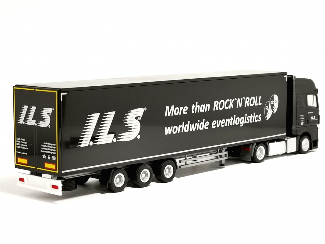 Preview: 955645 MAN TGX GX Lowliner Koffer-Sattelzug "ILS" Herpa