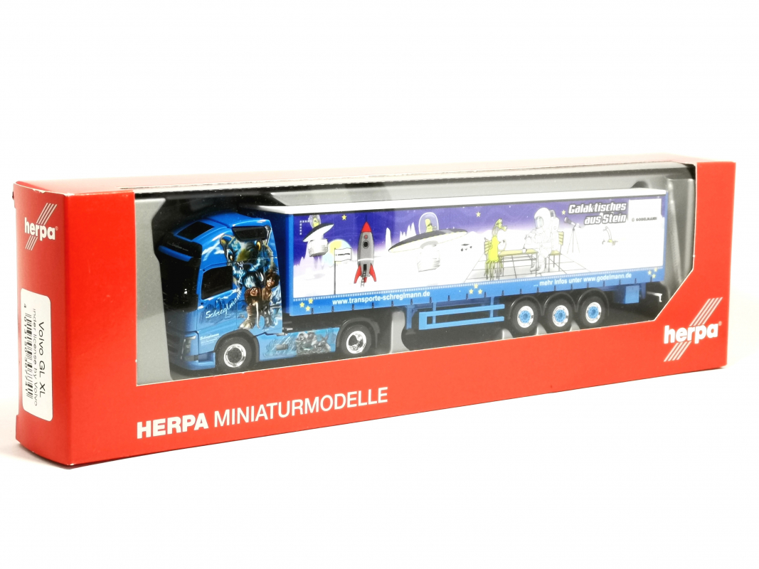 307741 Volvo Gl XL Gardinenplanen Sz "Schreglmann" Herpa