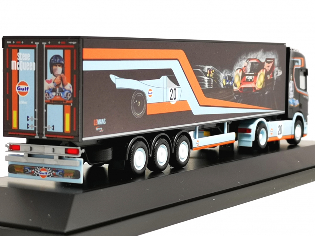 122283 Scania CR 20 HD Schubboden-Sattelzug "Repinski / Le Mans" (PL) Herpa -SALE