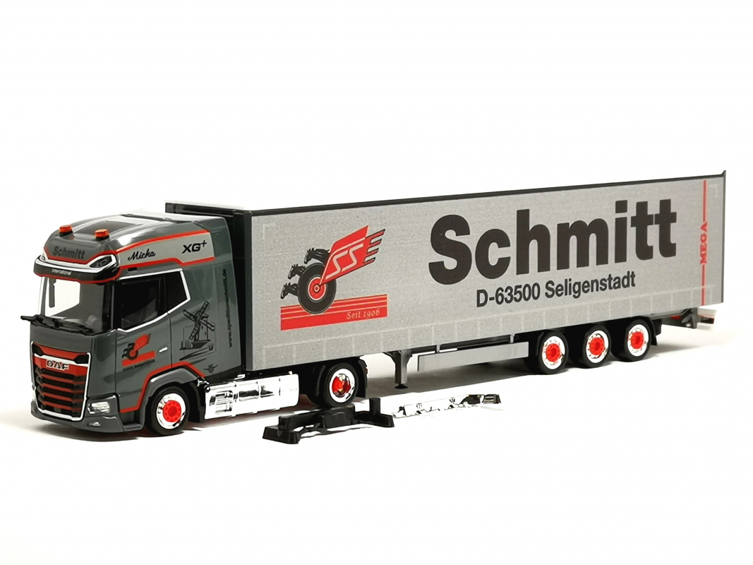 317405 DAF XG+ Lowliner-Sattelzug "Schmitt Seligenstadt" Herpa/SALE