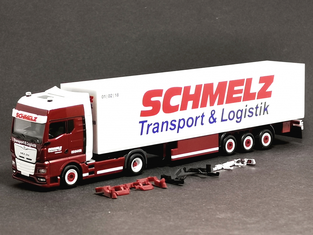 317351 MAN TGX GX Koffer-Sattelzug "Schmelz Kassel" Herpa